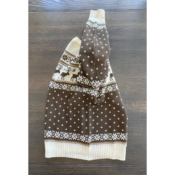 xs Vintage Demetre Pure Virgin Wool Sweater Reindeer Snowflakes Ski Sweater - Picture 6 of 16